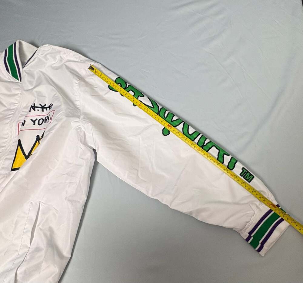 Jean-Michel Basquiat x Members Only NYC Empire Windbreaker Bomber Jacket Men's L - Picture 5 of 10
